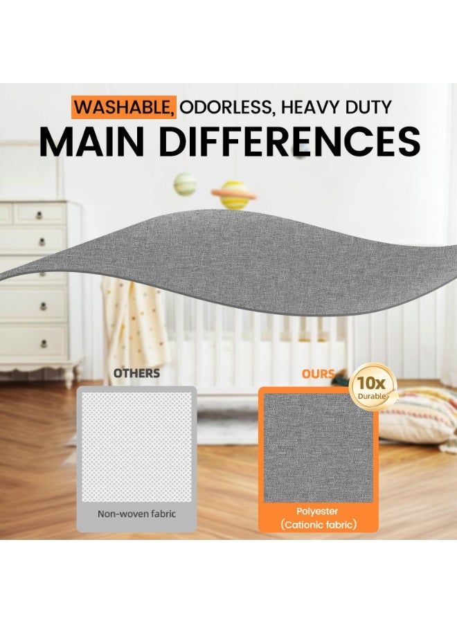 Criusia 3 Pack Sock Underwear Organizer Dividers, 64 Cell Drawer Organizers Fabric Foldable Cabinet Closet Organizers and Storage Boxes for Storing Socks, Underwear, Ties (16+24+24 Cell, Gray) - Image 4